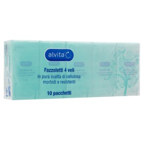 ALVITA FAZZOLETTI CARTA 6X10PZ