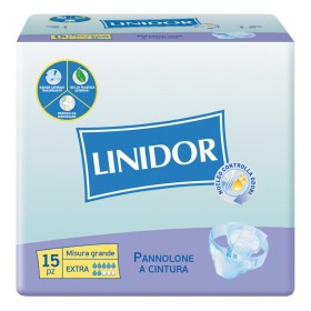Pannolone Linidor A Cintura Extra Misura Grande 15 Pezzi