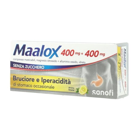 MAALOX*S/Z 30CPR LIMO400+400MG