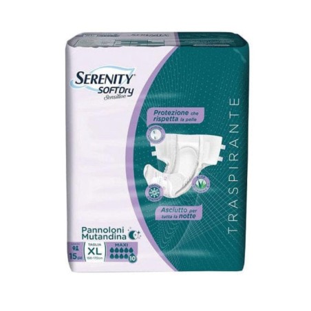 Pannolone Mutandina Serenity Sd Sensitive Maxi Xl 15 Pezzi