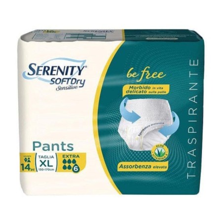 Serenity Pants Sd Sensitive Extra Xl 14 Pezzi
