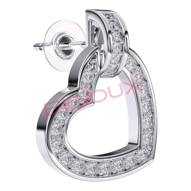 Bjt224 Orecchini Montec Heart Stainless Steel