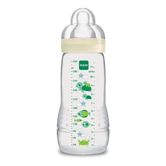 Mam Easy Active Biberon 4+ 330 Ml Tettarella 3 Neutro