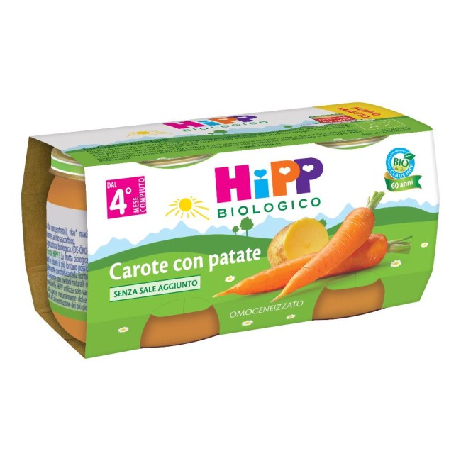 HIPP BIO OMOG CAROTE/PAT 2X80G HIPP BIO OMOG CAROTE/PAT 2X80G