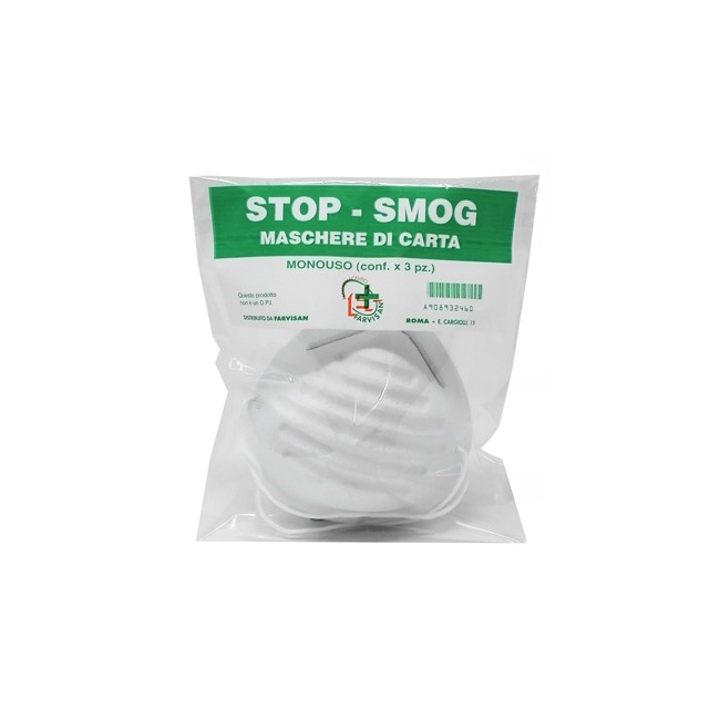 STOP-SMOG MASCHERE CARTA 3PZ
