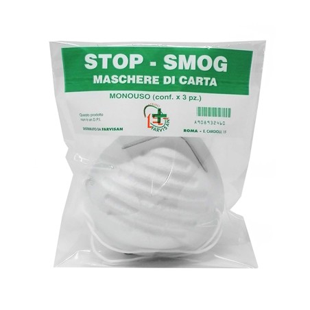 STOP-SMOG MASCHERE CARTA 3PZ
