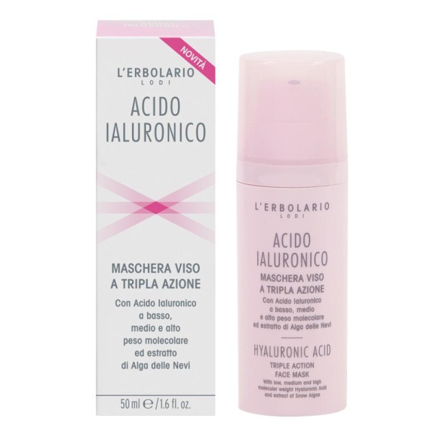 Acido Ialuronico Maschera Viso A Tripla Azione 50 Ml