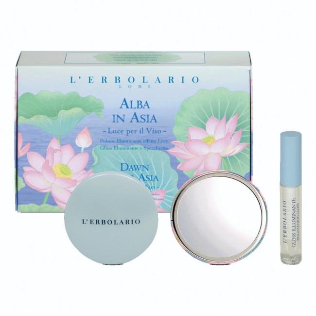 Alba In Asia Kit Make Up Lipgloss 7 Ml + Polvere Illuminante 8,5 G