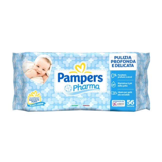 Pampers Pharma Salviette 56 Pezzi