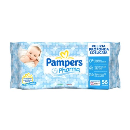 Pampers Pharma Salviette 56 Pezzi