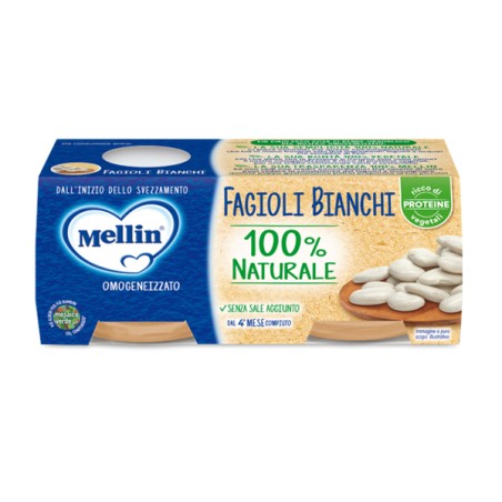 Mellin Omogeneizzato Fagioli Bianchi 2 X 80 G