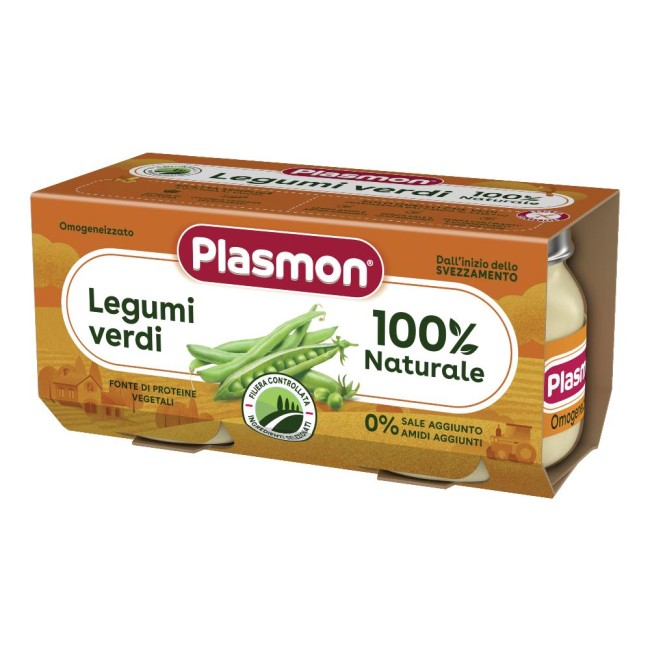 Plasmon Omogeneizzato Legumi Verdi 2 X 80 G