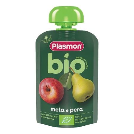 PLASMON MELA PERA BIO POUCHES