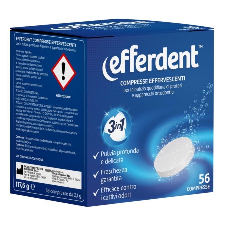 EFFERDENT EFFERVESCENTI 56CPR