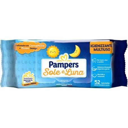 PAMPERS WIPES SOLE&LUNA 30BUST