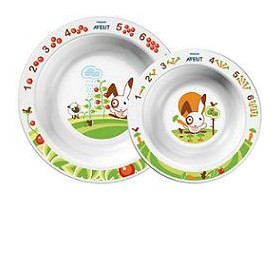 AVENT SET 2 PIATTI FONDI 6M+