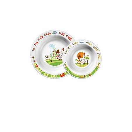 AVENT SET 2 PIATTI FONDI 6M+