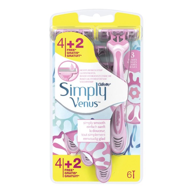 Gillette Venus Simpl3 4 Pezzi + 2 G Gillette Venus Simpl3 4 Pezzi + 2 G
