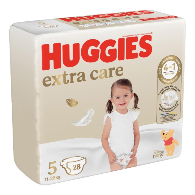 HUGGIES EXTRA CARE GR 5 28PZ