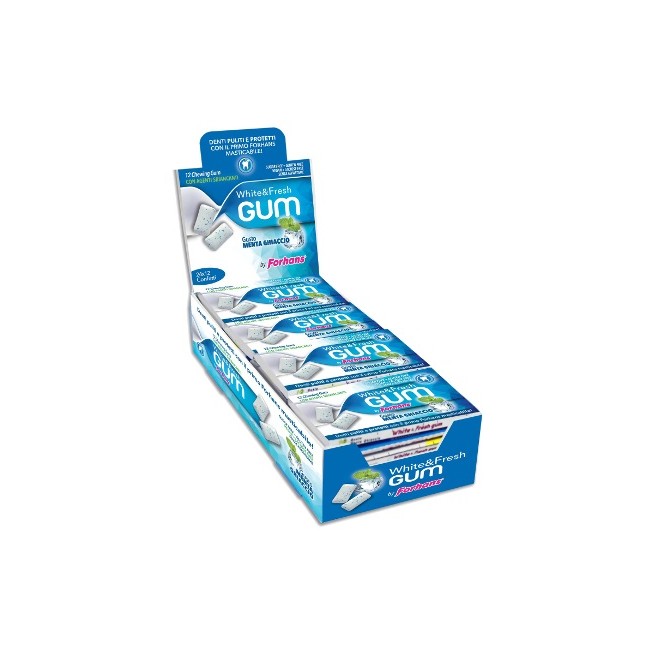 FORHANS WHITE&FRESH GUM 12CONF