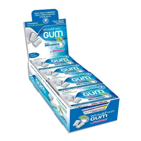 FORHANS WHITE&FRESH GUM 12CONF