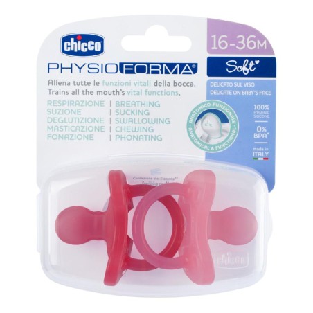 Chicco Gommotto Silicone Rosa 16-36 Mesi 2 Pezzi Chicco Gommotto Silicone Rosa 16-36 Mesi 2 Pezzi