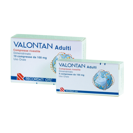 Recordati Valontan Adulti 100 Mg Compresse Rivestite Dimenidrinato Recordati Valontan Adulti 100 Mg Compresse Rivestite Dimenidrinato
