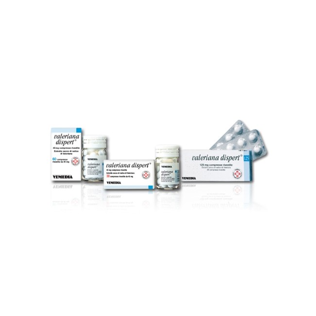 Vemedia Valeriana Dispert 125 Mg Compresse Rivestite Estratto Secco Di Radice Di Valeriana Vemedia Valeriana Dispert 125 Mg Compresse Rivestite Estratto Secco Di Radice Di Valeriana
