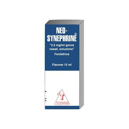 Teofarma Neo-synephrine 2,5 Mg/ml Gocce Nasali, Soluzionefenilefrina Cloridrato Teofarma Neo-synephrine 2,5 Mg/ml Gocce Nasali, Soluzionefenilefrina Cloridrato