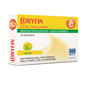 Sit Laboratorio Farmaceutico Coryfin® C Al Mentolo Ed Essenza Di Limone, Con Vitamina C