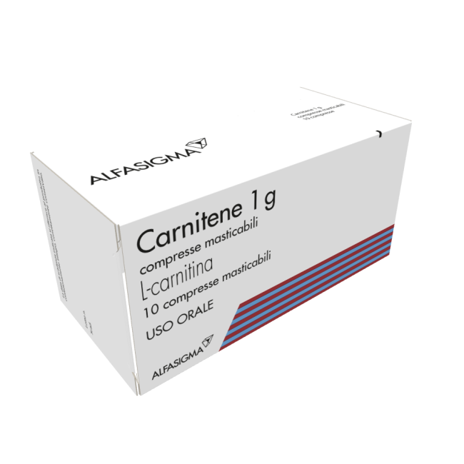 Alfasigma Carnitene 1 G/10 Ml Soluzione Orale Carnitene 1,5 G/5 Ml Soluzione Orale Carnitene 1 G Compresse Masticabili L-carniti Alfasigma Carnitene 1 G/10 Ml Soluzione Orale Carnitene 1,5 G/5 Ml Soluzione Orale Carnitene 1 G Compresse Masticabili L-carniti
