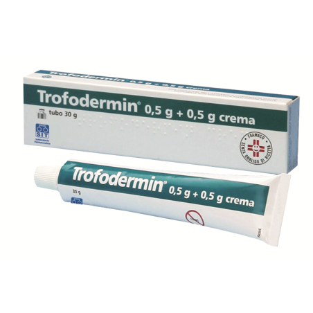 Sit Laboratorio Farmaceutico Trofodermin 500 Mg/100 G + 500 Mg/100 G Crema Clostebol Acetato + Neomicina Solfato Sit Laboratorio Farmaceutico Trofodermin 500 Mg/100 G + 500 Mg/100 G Crema Clostebol Acetato + Neomicina Solfato