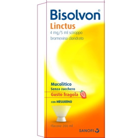 Opella Healthcare Bisolvon Linctus 4 Mg/5 Ml Sciroppo - Gusto Fragola Bromexina Cloridrato