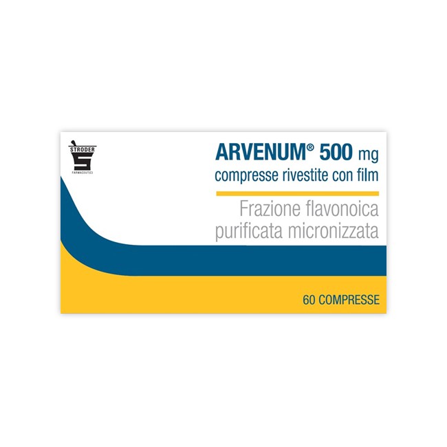 Stroder Arvenum 500 Mg Compresse Rivestite Con Film Frazione Flavonoica Purificata Micronizzata Stroder Arvenum 500 Mg Compresse Rivestite Con Film Frazione Flavonoica Purificata Micronizzata