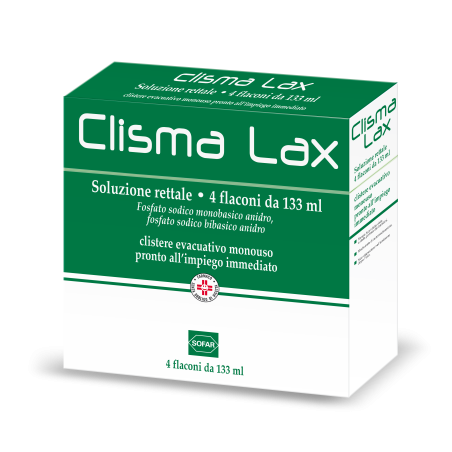 Alfasigma Clisma Lax, Soluzione Rettale Fosfato Sodico Monobasico Anidro, Fosfato Sodico Bibasico
