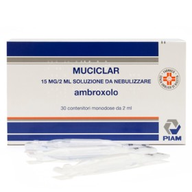 Piam Farmaceutici Muciclar 15 Mg/2 Ml Soluzione Da Nebulizzare Ambroxolo Cloridrato Medicinale Equivalente