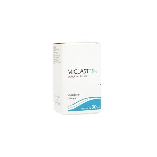 Pierre Fabre Miclast 10 Mg/g Crema Miclast 10 Mg/g Polvere Cutanea Miclast 10 Mg/ml Soluzione Cutanea Ciclopirox Olamina Pierre Fabre Miclast 10 Mg/g Crema Miclast 10 Mg/g Polvere Cutanea Miclast 10 Mg/ml Soluzione Cutanea Ciclopirox Olamina