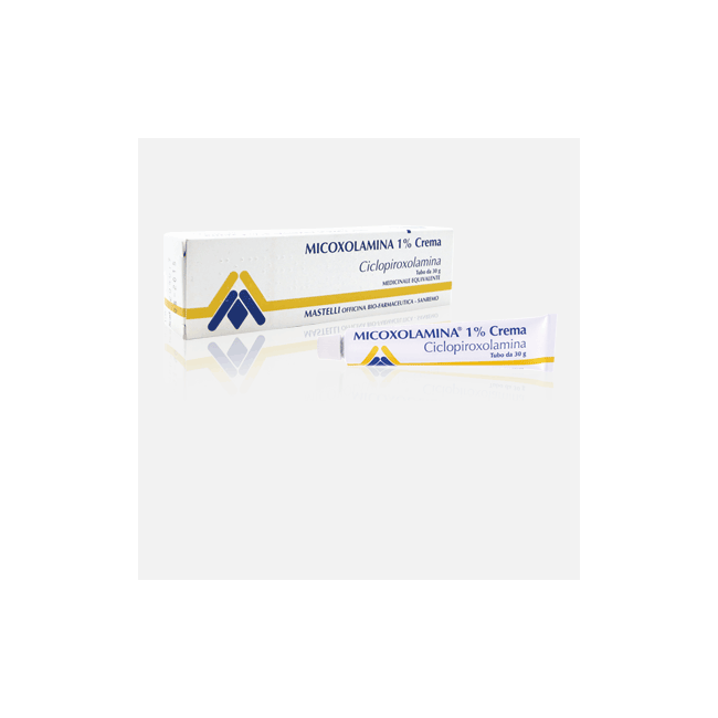 Mastelli Micoxolamina 1% Crema Micoxolamina1% Emulsione Cutanea Micoxolamina1% Soluzione Cutanea Ciclopiroxolamina Mastelli Micoxolamina 1% Crema Micoxolamina1% Emulsione Cutanea Micoxolamina1% Soluzione Cutanea Ciclopiroxolamina