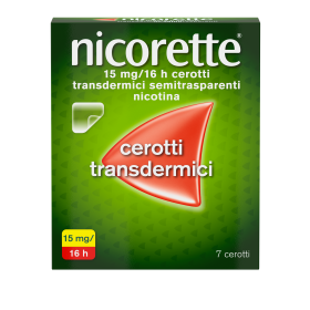 Nicorette 10 Mg/16 H Cerotti Transdermici Semitrasparenti Nicorette 15 Mg/16 H Cerotti Transdermici Semitrasparenti Nicotina