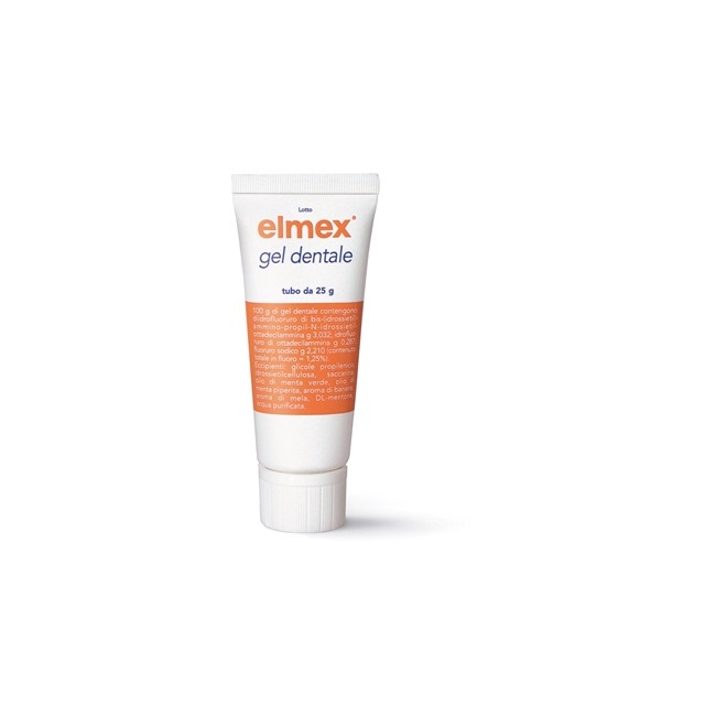 Colgate Elmex 30,32 Mg/g / 2,87 Mg/g / 22,1 Mg/g Gel Dentale Diidrofluoruro Di Bis--ammino-propil-n-idrossietil-ottadecila Colgate Elmex 30,32 Mg/g / 2,87 Mg/g / 22,1 Mg/g Gel Dentale Diidrofluoruro Di Bis--ammino-propil-n-idrossietil-ottadecila