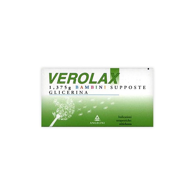 Angelini Verolax 1,375 G Bambini Supposte Glicerina
