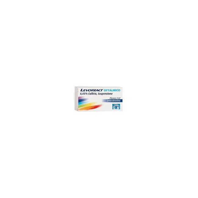 Levoreact Oftalmico 0,05 % Collirio, Sospensione Levocabastina Cloridrato Levoreact Oftalmico 0,05 % Collirio, Sospensione Levocabastina Cloridrato