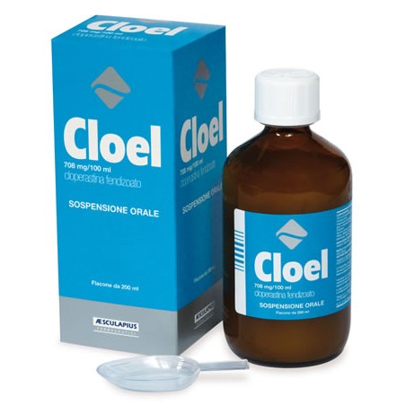 Aesculapius Cloel 708 Mg/100 Ml Sospensione Orale Cloperastina Fendizoato Medicinale Equivalente Aesculapius Cloel 708 Mg/100 Ml Sospensione Orale Cloperastina Fendizoato Medicinale Equivalente