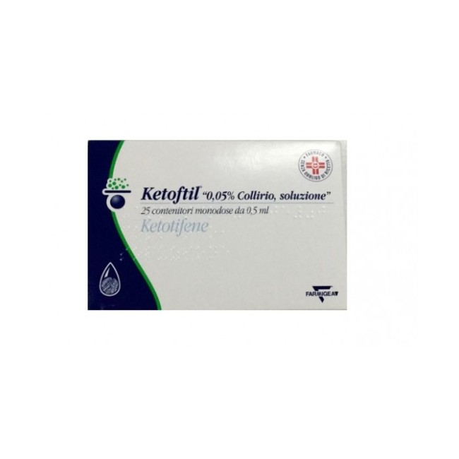 Polifarma Ketoftil 0,5 Mg/ml Collirio, Soluzione Ketotifene Polifarma Ketoftil 0,5 Mg/ml Collirio, Soluzione Ketotifene