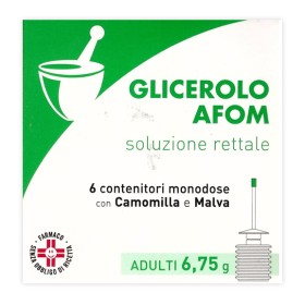 Aeffe Glicerolo Afom Prima Infanzia 2,25 G Soluzione Rettale Glicerolo Afom Bambini 4,5 G Soluzione Rettale Glicerolo Afom Adult