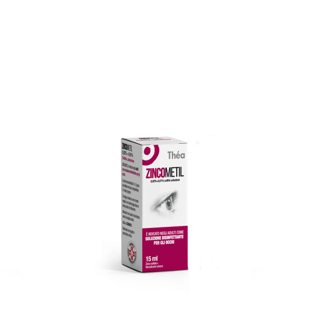 Théa Farma Zincometil 0,02% + 0,01% Collirio, Soluzione Zinco Solfato + Benzalconio Cloruro Théa Farma Zincometil 0,02% + 0,01% Collirio, Soluzione Zinco Solfato + Benzalconio Cloruro