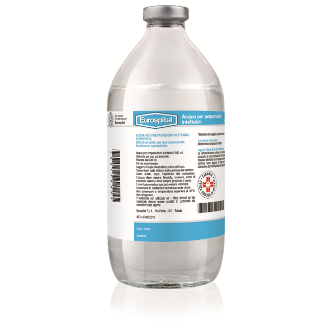 Acqua Per Preparazioni Iniettabili Eurospital 500ml Solvente Per Uso Parenterale Medicinale Equivalente Acqua Per Preparazioni Iniettabili Eurospital 500ml Solvente Per Uso Parenterale Medicinale Equivalente