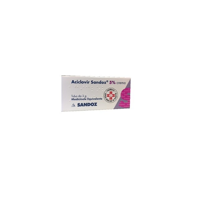 Aciclovir Sandoz 5% Crema Medicinale Equivalente Aciclovir Sandoz 5% Crema Medicinale Equivalente