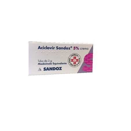 Aciclovir Sandoz 5% Crema Medicinale Equivalente Aciclovir Sandoz 5% Crema Medicinale Equivalente