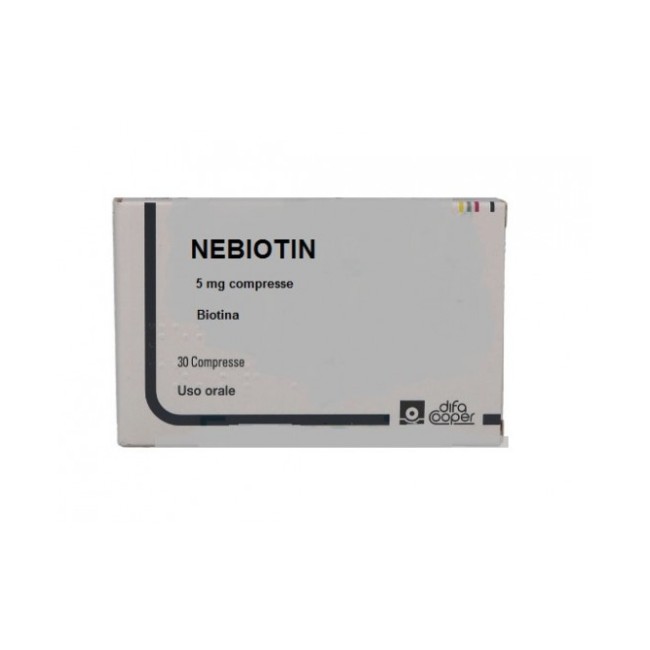 Difa Cooper Nebiotin 5 Mg Compresse Biotina Difa Cooper Nebiotin 5 Mg Compresse Biotina